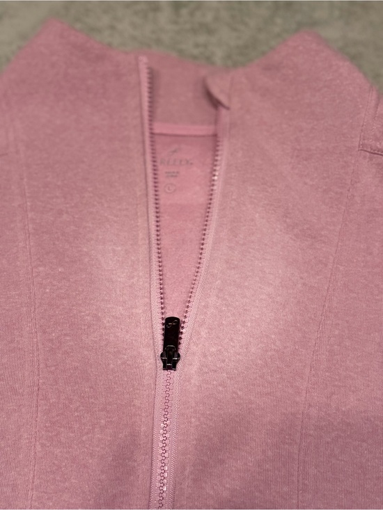 Freely Tops - Freely,  Soft Rose Zip-Up Hoodie with Center Zipper